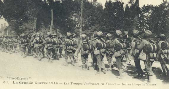Postcard I procured of Indian soldiers during First World War